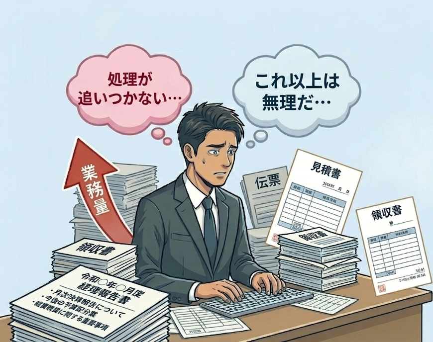 記帳業務に追われ顧問先を増やせない税理士